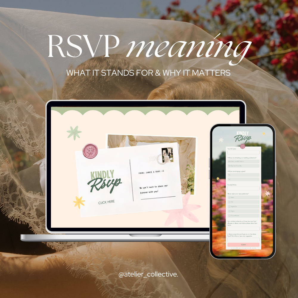 Black White Romantic Lace Save the Date Website with Details Form, RSVP and Countdown Timer: Canva Digital Invitation (Digital Download)